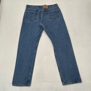 Vintage 90s Levi’s 501xx Blue Washed Broken In Denim Button Fly Jeans Men 38/40